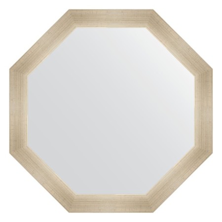 Mirror in the baguette frame, poisoned silver 59 mm, 65x65 cm