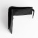 Male purse for magnet, department for bills, for maps, for coins, black color