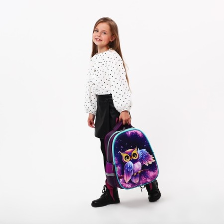 Backpack backpack Calligrata, 39x30x14 cm, "owl", for girls-18