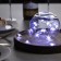 Garland “thread” 2 m Rosa with nozzles “snow star”, IP20, silver thread, 20 LED, white glow, 2 modes, AAX2