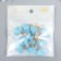 Decor for creativity Textile "Flower with a pearl. Heavenly" set 10 pcs 2.5 cm