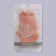 Socks for pedicure, silicone, 18 × 10 cm, size S, beige color