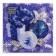 New Year's napkins Paper Home Collection “New Year's Composition Blue”, 3 layers, 33x33 cm, 20 pcs
