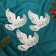 Christmas tree toys 3 pcs. “Winter magic. White Dove »Plastic, 10x11 cm