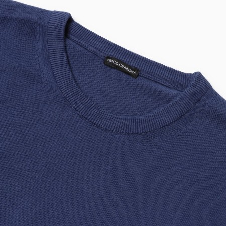 Male jumper, dark blue color, size 46 (m)-2