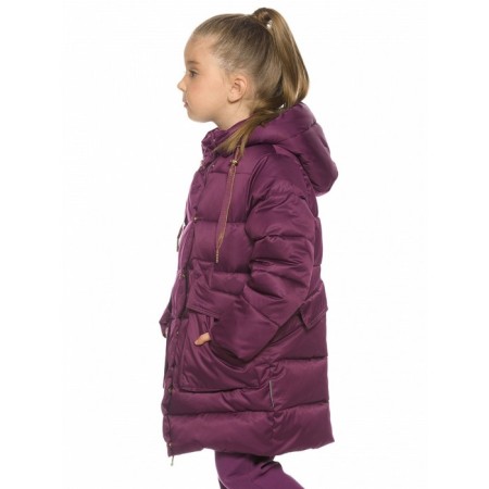 Coat for girls, height 98 cm, lilac color-5