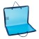 A folder with A4 handles, 230 x 185 x 25 mm, lightning around, plastic, PT-112, "office", tinted, dark blue color