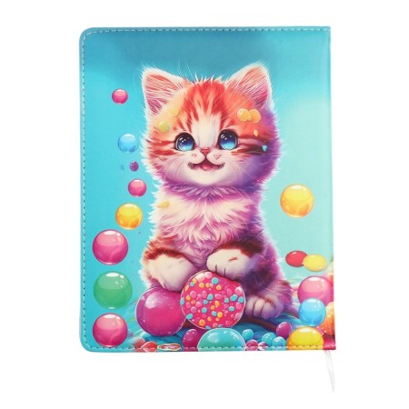 Universal diary for grade 1-11 Candy Cat, hard cover, artificial leather, foam rubber, lies, 80 g/m2-13