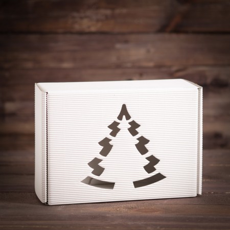 Gift box No. 20, white, team, 29.3 x 20.7 x 12.1 cm