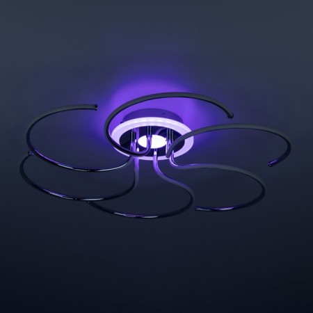 Ceiling chandelier Citilux "Jamini" CL229261E, 64x64x13 cm, 6x12.5W, LED, Gray color gray-11