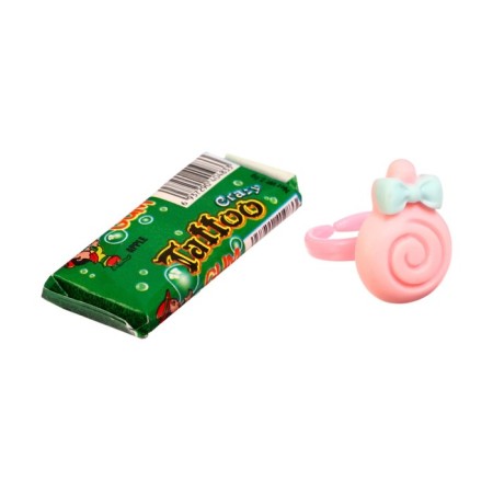 Chewing gum "Crazy Tattoo" with a ringlet, 2.6 g * 36pcs-2