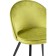 Stol on a metal frame Dodo metal/velor, black/green 52x55x77 cm