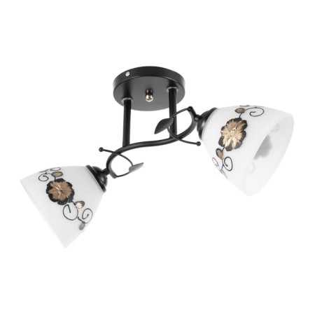 Chandelier "Arya" 2he27 40W black 47x26 cm