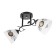 Chandelier "Arya" 2he27 40W black 47x26 cm