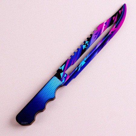 Model made of wood "knife", purple-1