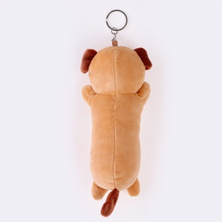 Soft toy "pugs" on a key fob, 16 cm, color mix-2