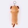 Soft toy "pugs" on a key fob, 16 cm, color mix