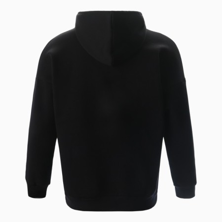 Male sweatshirt was laid down, black color, size 48-7