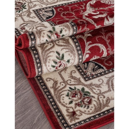 Rectangular carpet Merinos colizey, size 200x400 cm, color Red-1