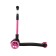 MAXISCOO Junior Delux 2021 Scooter with luminous wheels, black/pink color