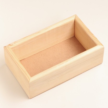 Cashpo wooden natural 25x15x9cm-2