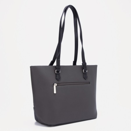 Bag Female Tout on the zipper David Jones, color gray color-1