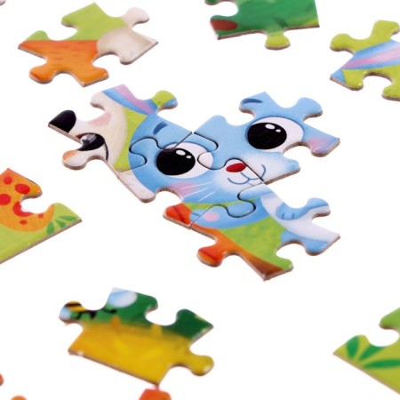 Children's puzzle "Fox and Bunny", 54 elements-2