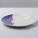 Ceramic dish for serving “marble”, white-blue, 27 cm, white color
