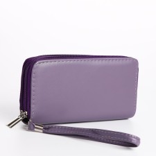Women's wallet with lightning, lilac color