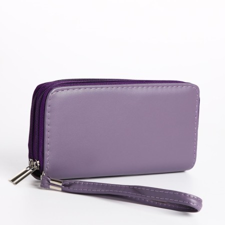 Women's wallet with lightning, lilac color