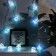 Garland “thread” 2.5 m with nozzles “balls”, ip20, transparent thread, 10 LED, white glow, 220 V