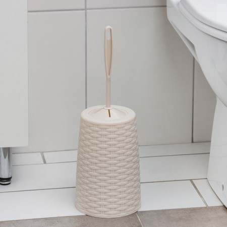 Black for the toilet with a stand "Wholewood", 13.5 × 13.5 × 38.5 cm, ivory color