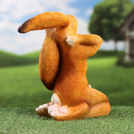 Garden figure "Zaichikha poses" 27x17x27cm-5
