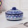 Sugar of Rishtan ceramics "Flowers", 250 ml, blue