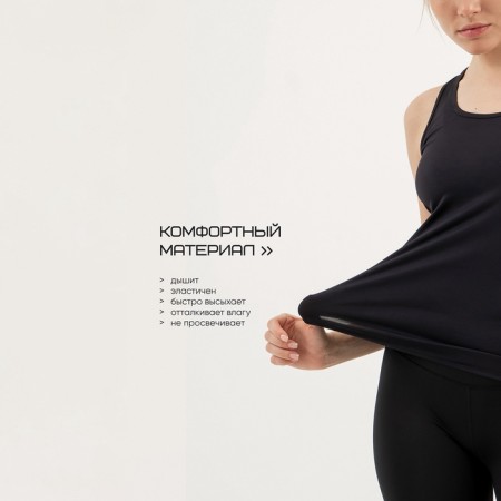 Mike female, basic, size XL (50), black color-6