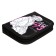 Penal 3 sections, tab inside, 140 x 210 x 40 mm, fabric, calligrata top block "Anime"