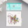 Tattoo on the body color "butterfly and flowers" 6x6 cm