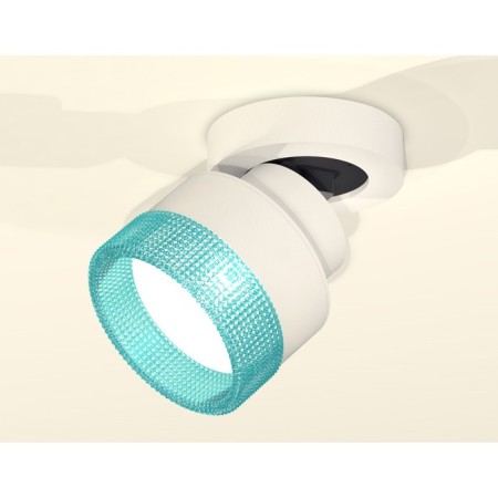 A set of a swing overflower lamp with a composite crystal Ambrella Light, Techno, XM8101043, white sand color-1