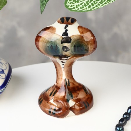 Souvenir "Cobra", large, gzhel, color, 11x7 cm-3