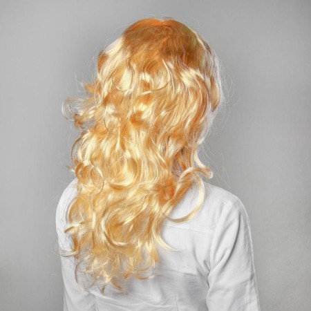 Carnival wig "Blonde", Kudri, district. 56, 120 g-2