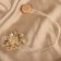 Picking for curtains "Breeze", D = 6 cm, beige color