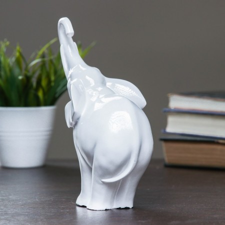 Figure "Elephant" White, 15x8x18cm-2
