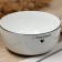 Deep plate of ceramic "with love", 14.5 x 6.4 cm, 600 ml, white color