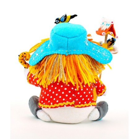 Set for the manufacture of a textile toy "Funny snowman" height - 16.5 cm-2
