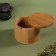Organizer for storage "Bamboo", with a sliding cover, D 9 × 7 cm, brown color