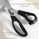 Scissors "Wave", 9 ", 23 cm, step - 3 mm, black color