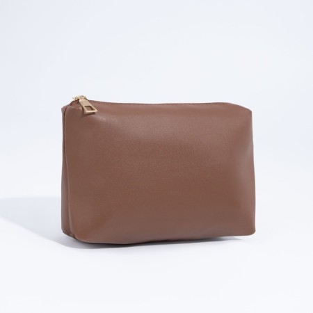 Magnet bag bag, lightning cosmetic bag, brown color-4