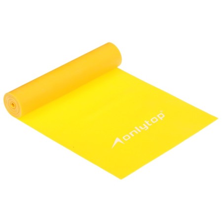 Эспандер ленточный для фитнеса ONLYTOP, 150х15х0,05 см, 20 кг, цвета МИКС-6