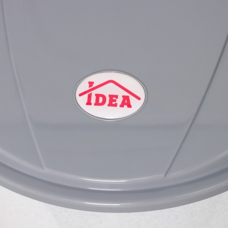 Garbage container with pedal, 11 l, marble color-2