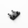 Connector Wall-toll SLIM "G-shaped" 4-filled black 0.7x4x2cm